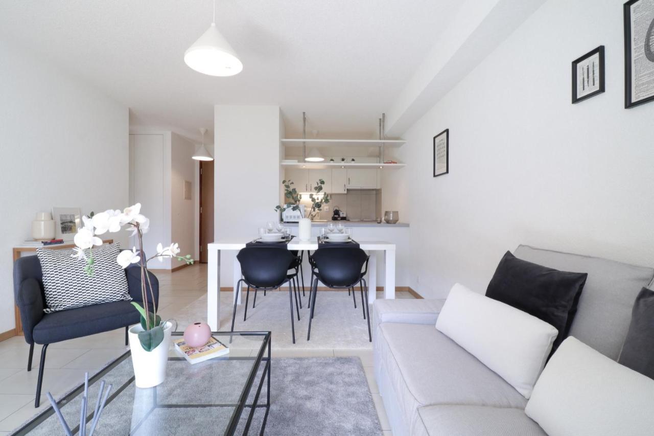 Modern Apartment Close To Martigny Train Station Extérieur photo